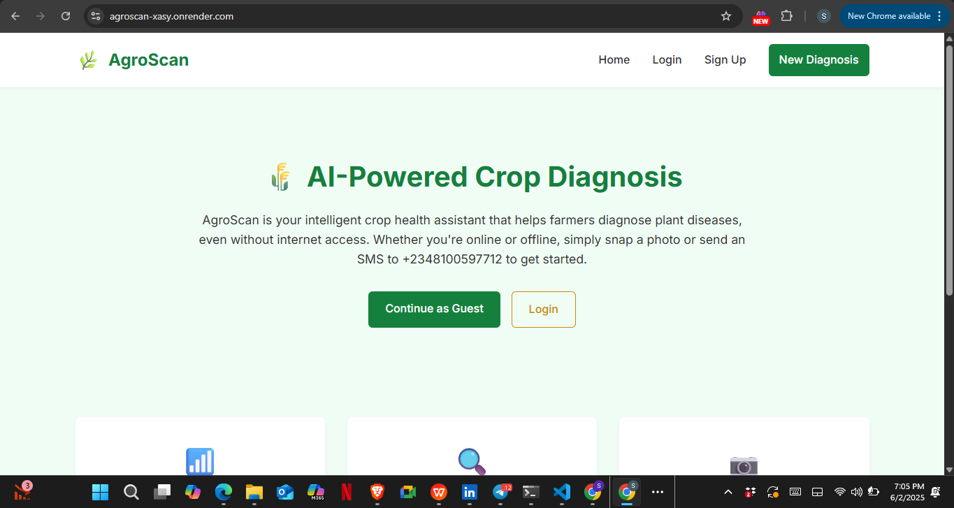 AgroScan - AI Crop Disease Diagnostic